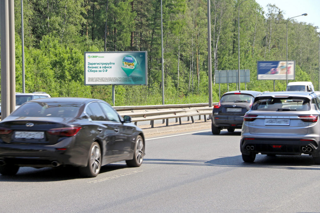 Фотография рекламного носителя, тип: Билборд 3x6, адрес: Колтушское ш., 800м у ДПС, Ленинградская область, Россия. Сторона B №803890