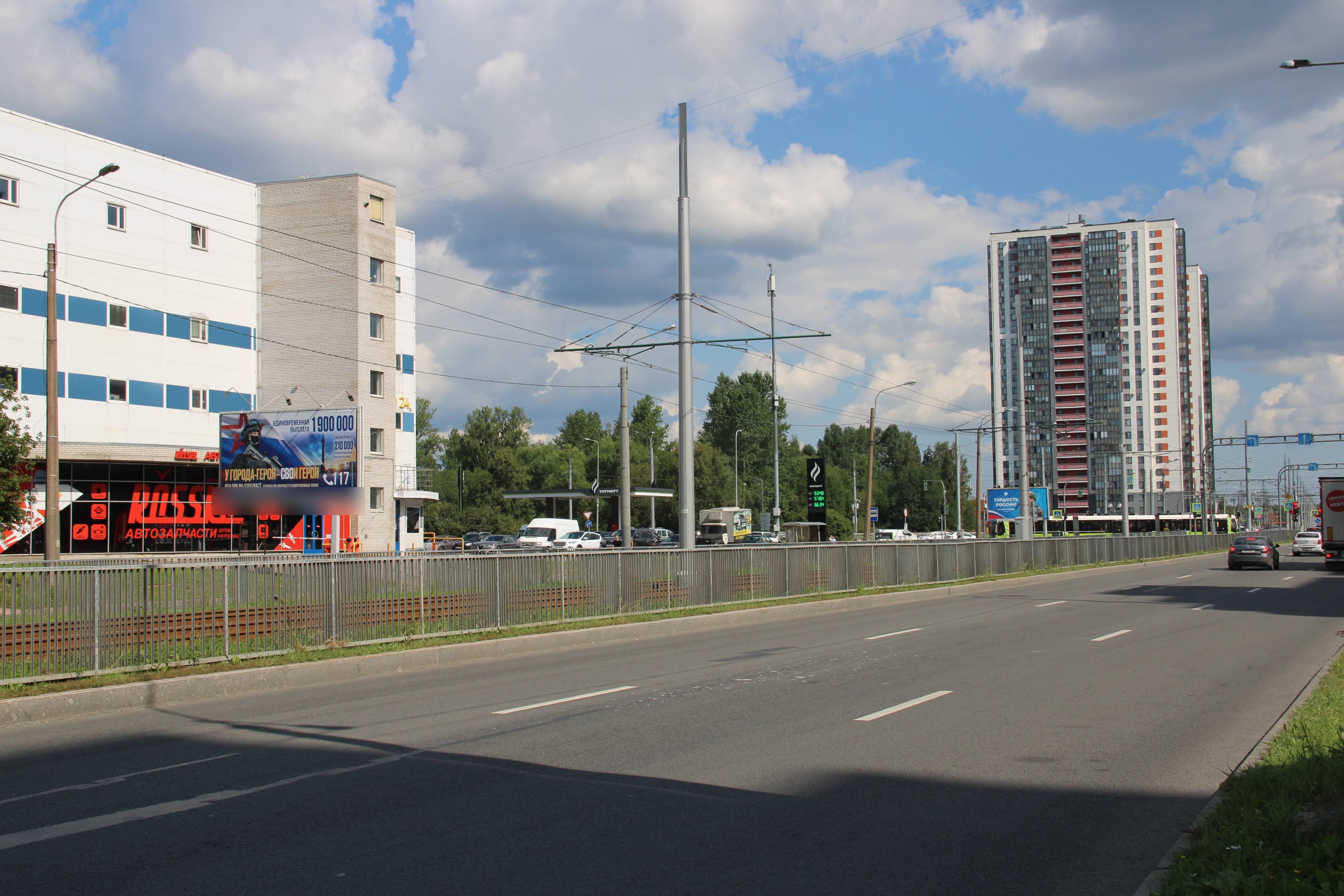Фотография рекламного носителя, тип: Билборд 3x6, адрес: Ириновский пр-т., д.22, корп.2, Санкт-Петербург, Россия. Сторона Б №638123