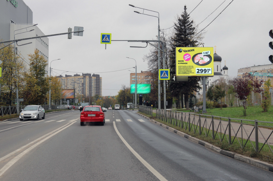 Фотография рекламного носителя, тип: Ситиборд 2.7x3.7, адрес: Новомытищинский пр-т., д.4, Мытищи, Московская область, Россия. Сторона А1 №507637