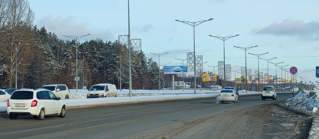 Фотография рекламного носителя, тип: Суперсайт 4x12, адрес: Московское шоссе ул. Х Дальняя ул., Самара, Самарская область, Россия. Сторона Б №1334285