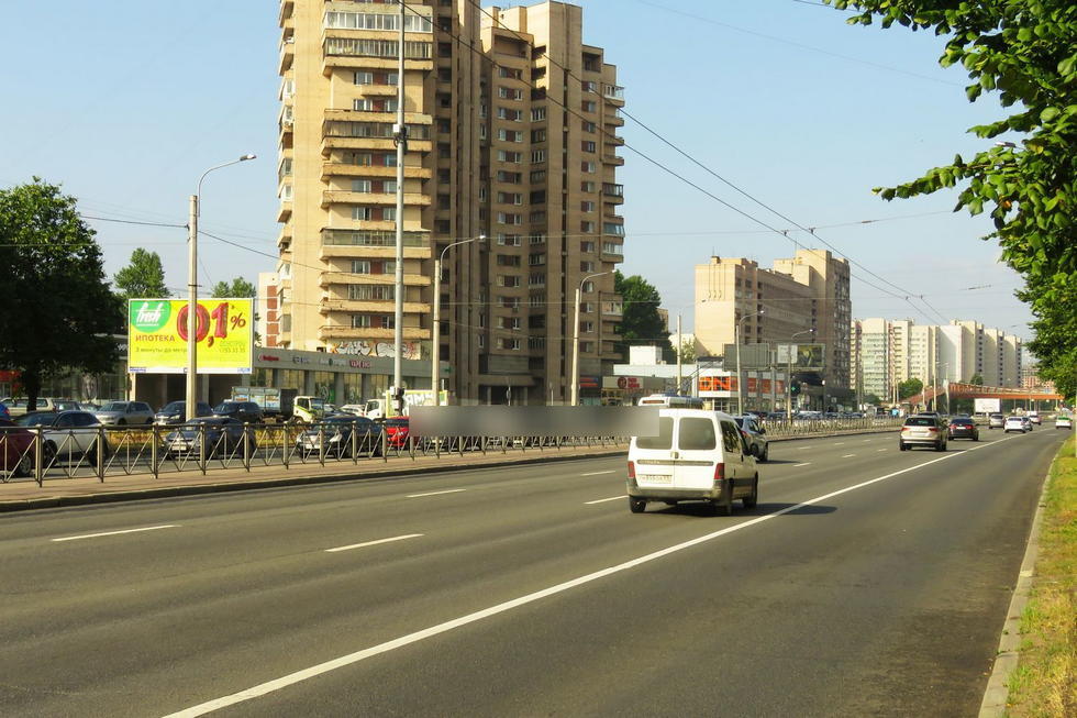Фотография рекламного носителя, тип: Билборд 3x6, адрес: Славы пр-т., д.15, корп.2, Санкт-Петербург, Россия. Сторона Б №121058
