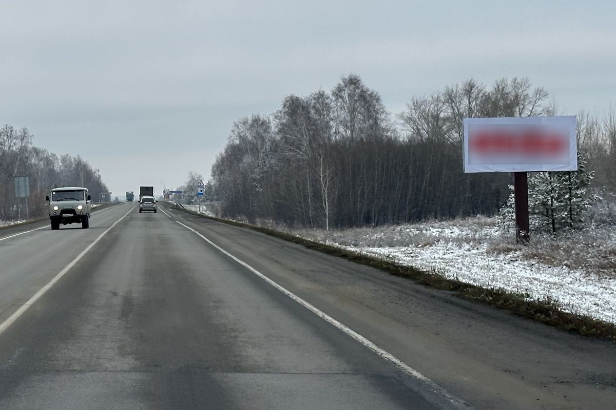 Фотография рекламного носителя, тип: Билборд 3x6, адрес: Чуйский тракт а/д, 163 700м, Барнаул, Алтайский край, Россия. Сторона А №1336777