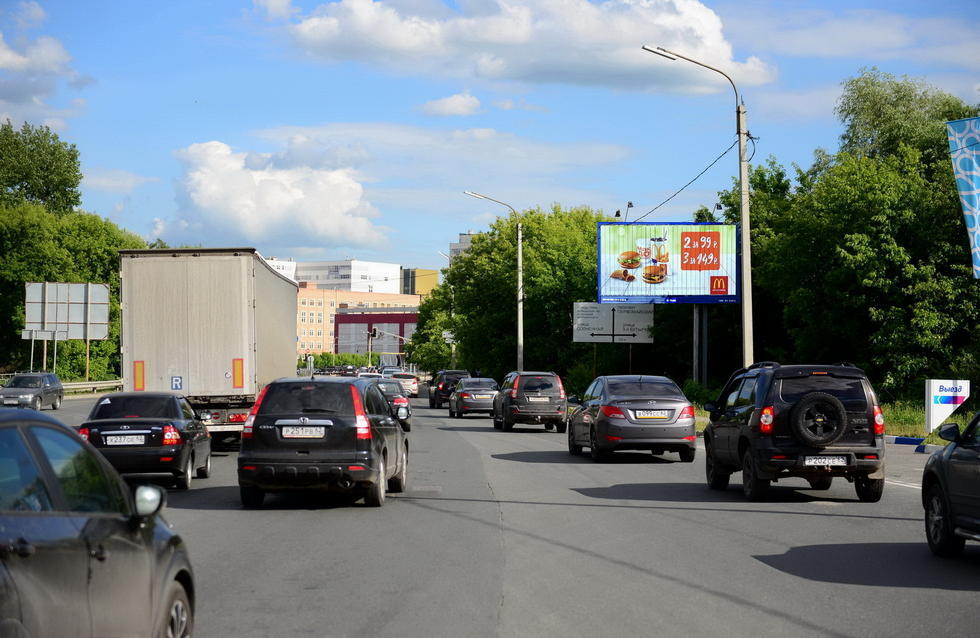 Фотография рекламного носителя, тип: Билборд 3x6, адрес: Северная Окружная а/д., Рязань, Рязанская область, Россия. Сторона А1 №156668