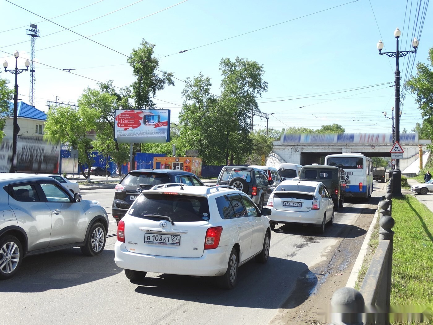 Фотография рекламного носителя, тип: Билборд 3x6, адрес: Воронежское ш., д.1, Хабаровск, Хабаровский край, Россия. Сторона Б №157603