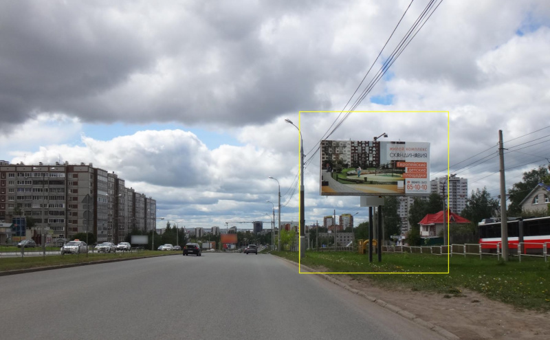 Фотография рекламного носителя, тип: Билборд 3x6, адрес: Ленина ул., ост. Бабушкина, Ижевск, Республика Удмуртия, Россия. Сторона A №670941
