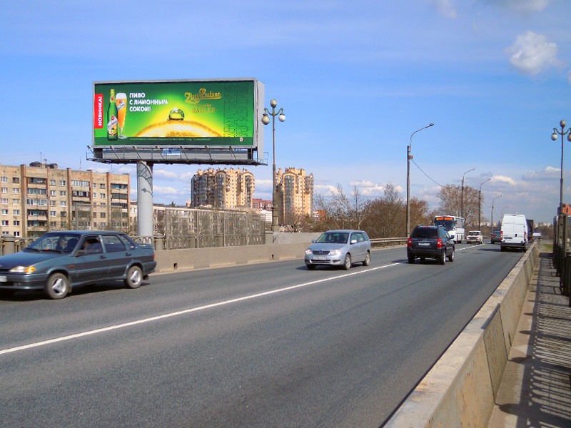 Фотография рекламного носителя, тип: Суперсайт 5x15, адрес: Маршала Жукова пр-т. Х Народного Ополчения пр-т., Санкт-Петербург, Россия. Сторона В №164860