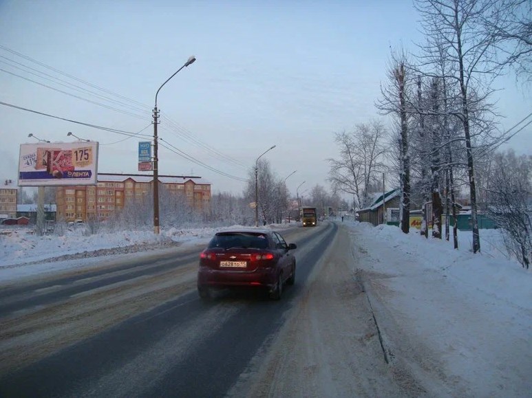Фотография рекламного носителя, тип: Билборд 3x6, адрес: Северная ул. X Школьная ул., д.37, Сыктывкар, Республика Коми, Россия. Сторона Б №1331273