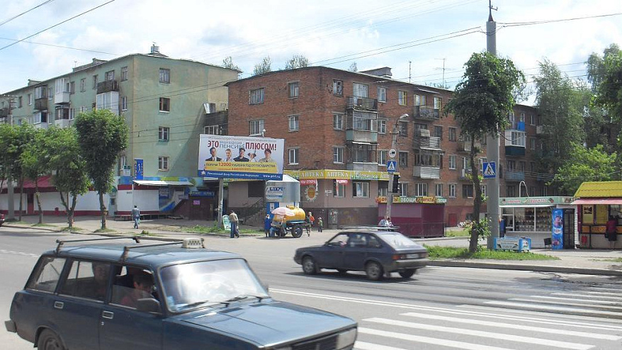 Фотография рекламного носителя, тип: Билборд 3x6, адрес: Шевченко ул. Х Ломоносова ул., Смоленск, Смоленская область, Россия. Сторона А №771254