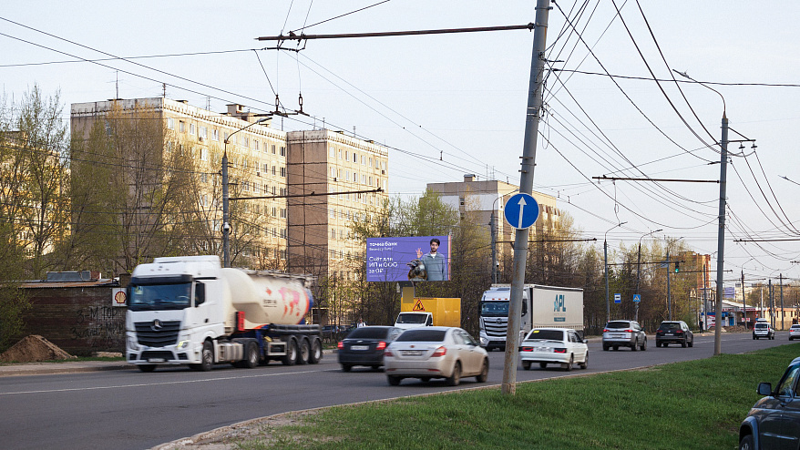Фотография рекламного носителя, тип: Билборд 3x6, адрес: Акмолинская ул., д.48, Нижний Новгород, Нижегородская область, Россия. Сторона B №760999