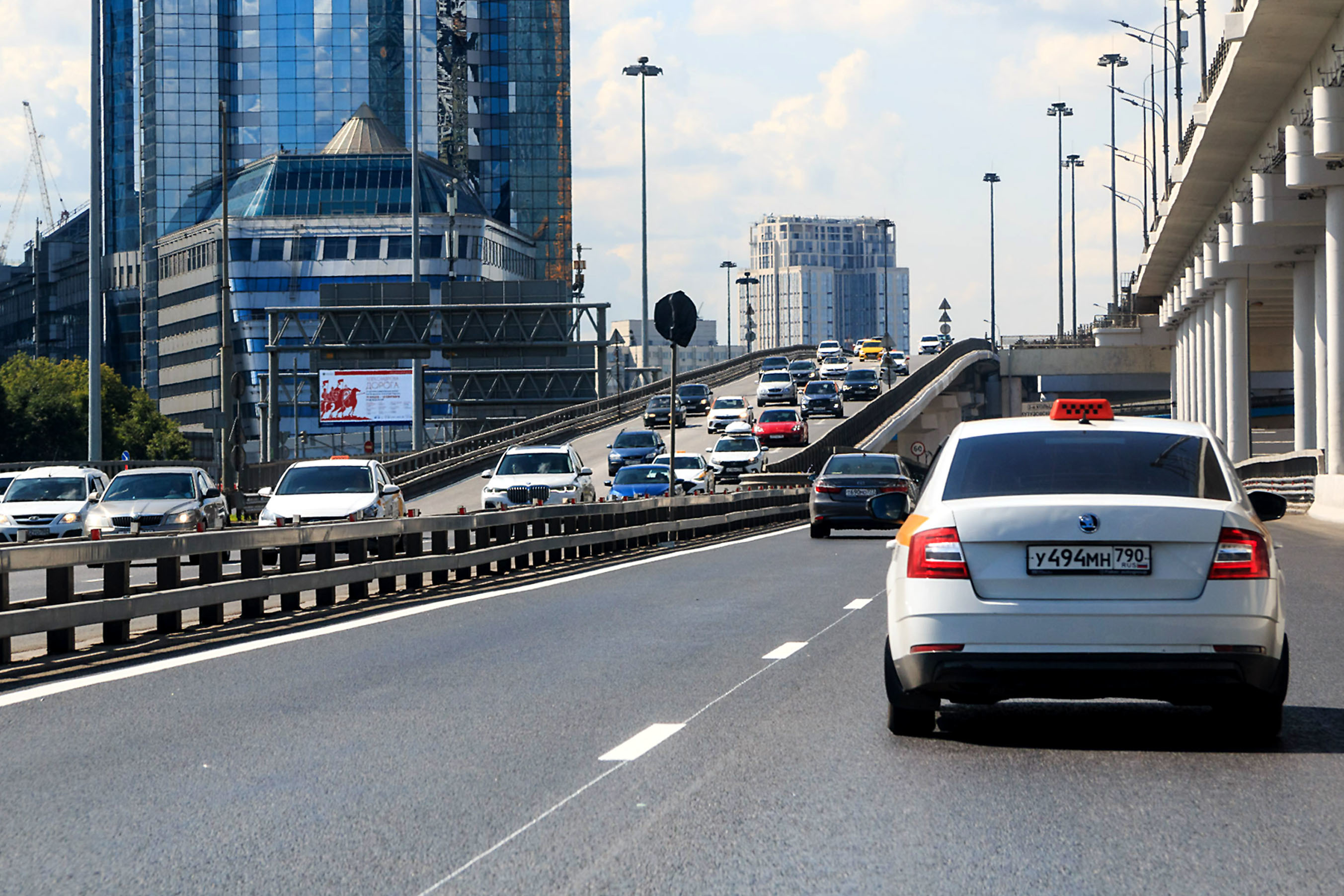 Фотография рекламного носителя, тип: Билборд 3x6, адрес: ТТК, съезд на Шмитовский пр-зд., Москва, Россия. Сторона Б №261884