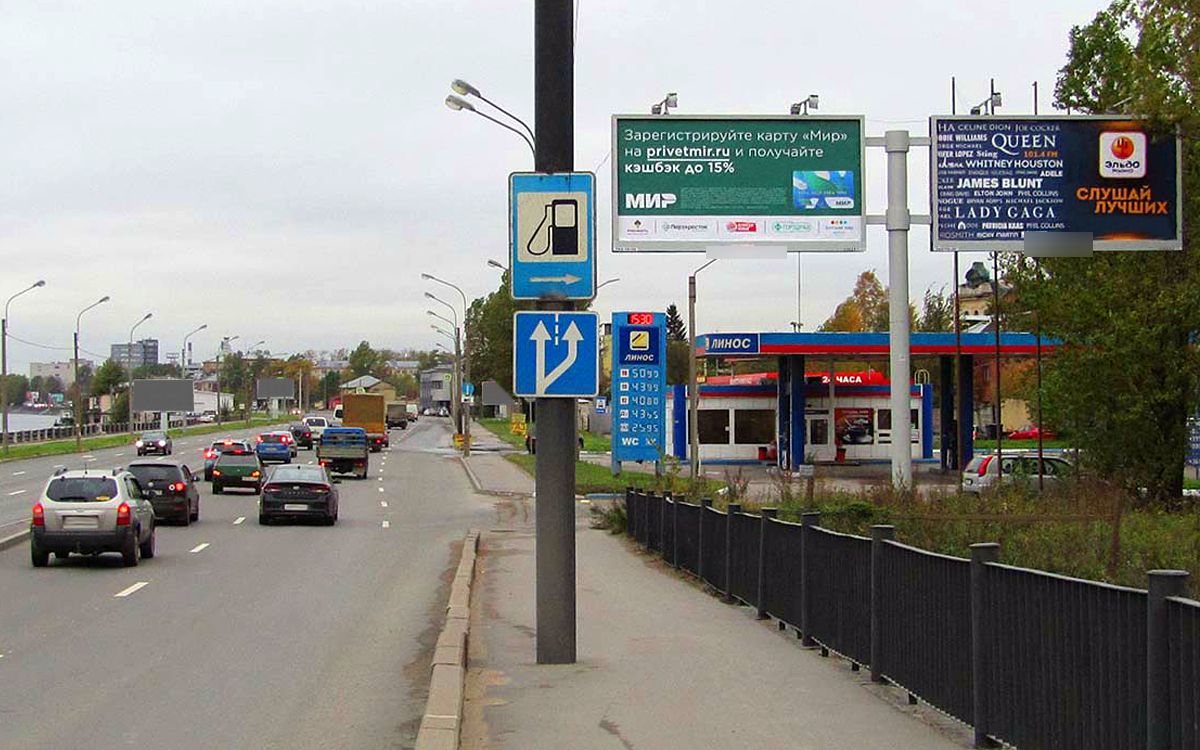 Фотография рекламного носителя, тип: Билборд 3x6, адрес: Октябрьская наб., д.38, корп. 3, Санкт-Петербург, Россия. Сторона A2 №171583