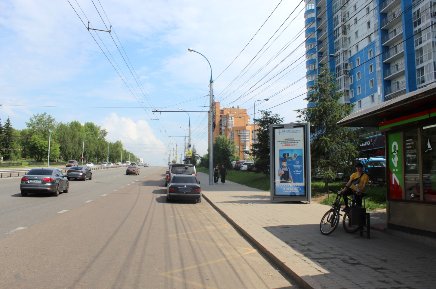Фотография рекламного носителя, тип: Пиллар 3x1.4, адрес: Байкальская ул., Иркутск, Иркутская область, Россия. Сторона А №85261