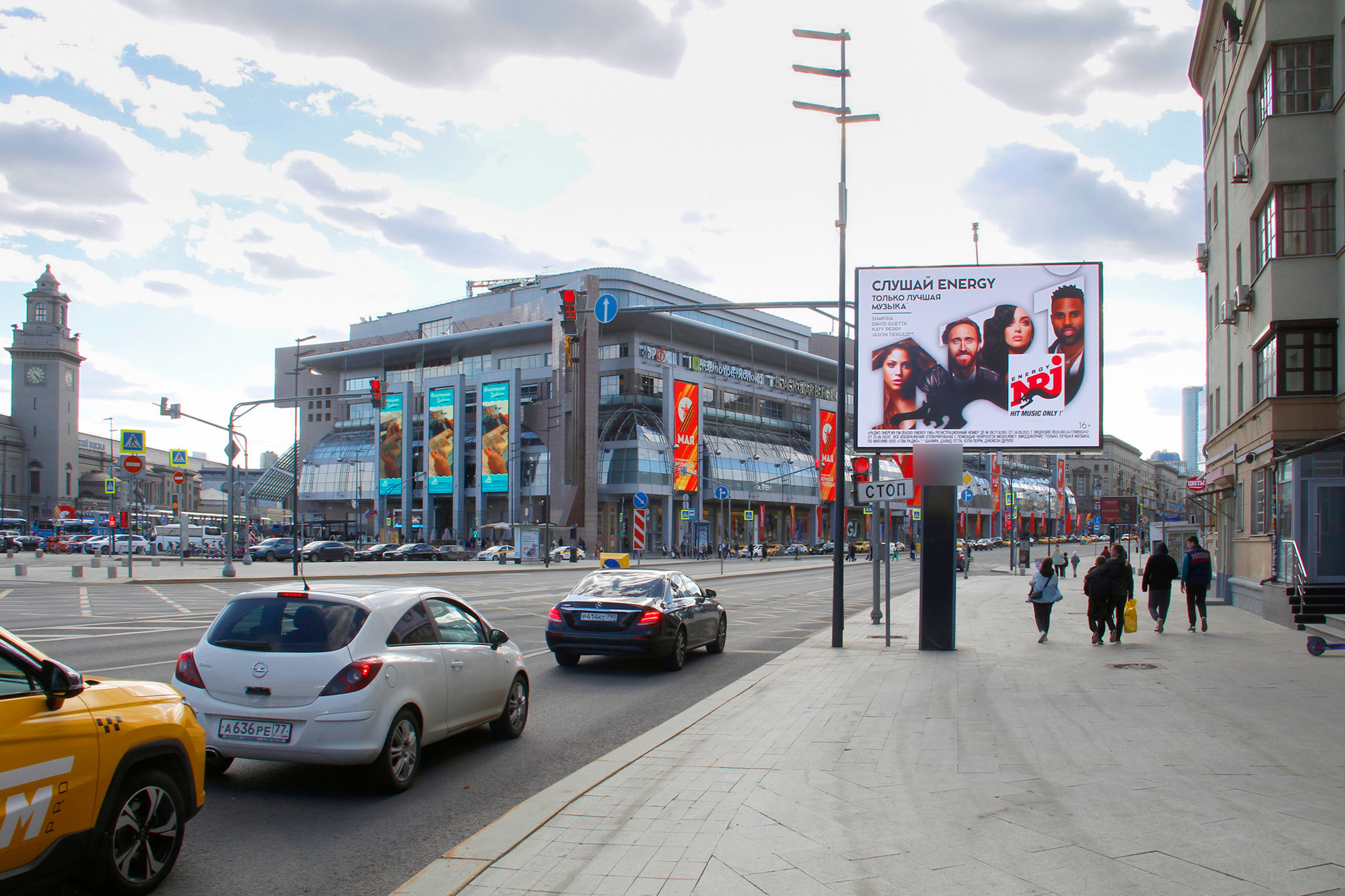 Фотография рекламного носителя, тип: Ситиборд 2.7x3.7, адрес: Дорогомиловская Б. ул., д.6, Москва, Россия. Сторона А1 №821434