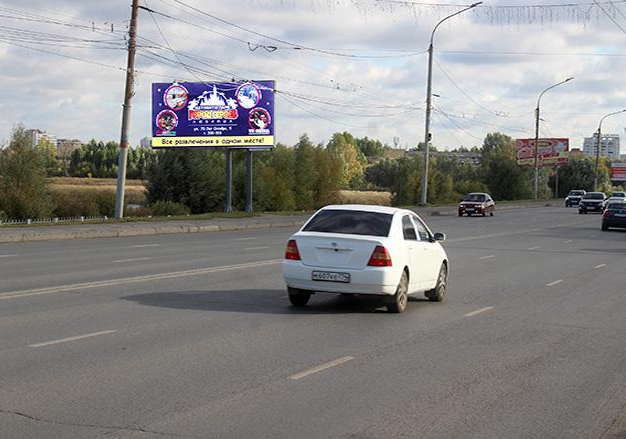 Фотография рекламного носителя, тип: Билборд 3x6, адрес: Ленинградский мост, ост. Парк Победы, поз.2, Омск, Омская область, Россия. Сторона Б №197826