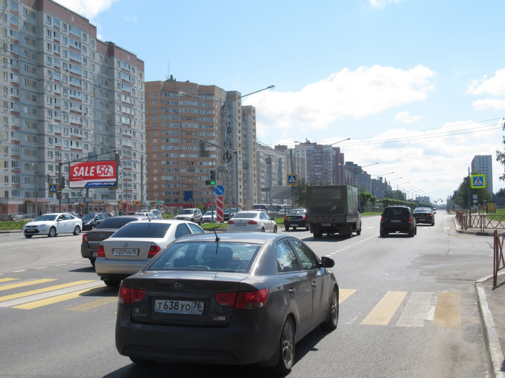 Фотография рекламного носителя, тип: Билборд 3x6, адрес: Фрунзе пр-т., 30м до пересечения с Чернопрудная ул., Ярославль, Ярославская область, Россия. Сторона Б №109795