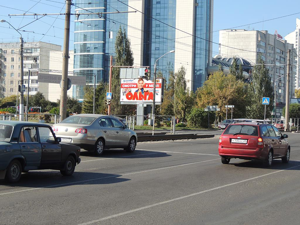 Фотография рекламного носителя, тип: Билборд 3x6, адрес: Красноармейский пр-т., д.46, Барнаул, Алтайский край, Россия. Сторона B №87424