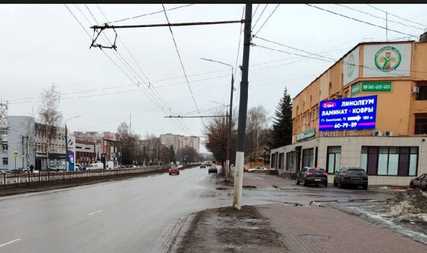 Фотография рекламного носителя, тип: Медиафасад, адрес: Станке Димитрова пр-т., д.76, Брянск, Брянская область, Россия. Сторона A1-A10 №1332900