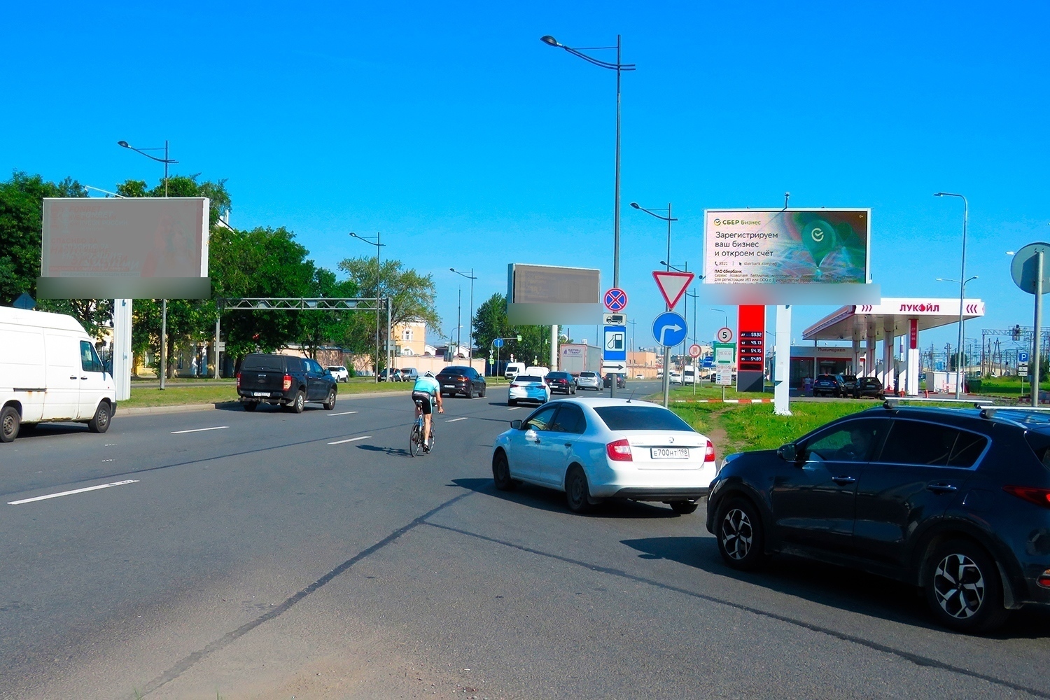 Фотография рекламного носителя, тип: Билборд 3x6, адрес: Витебский пр-т., д.10, Санкт-Петербург, Россия. Сторона А1 №708197