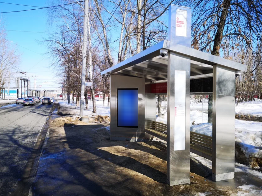 Фотография рекламного носителя, тип: Остановка, адрес: 50-летия Победы ул., ост. 50 лет Победы ул., Нижний Новгород, Нижегородская область, Россия. Сторона A+B №869951