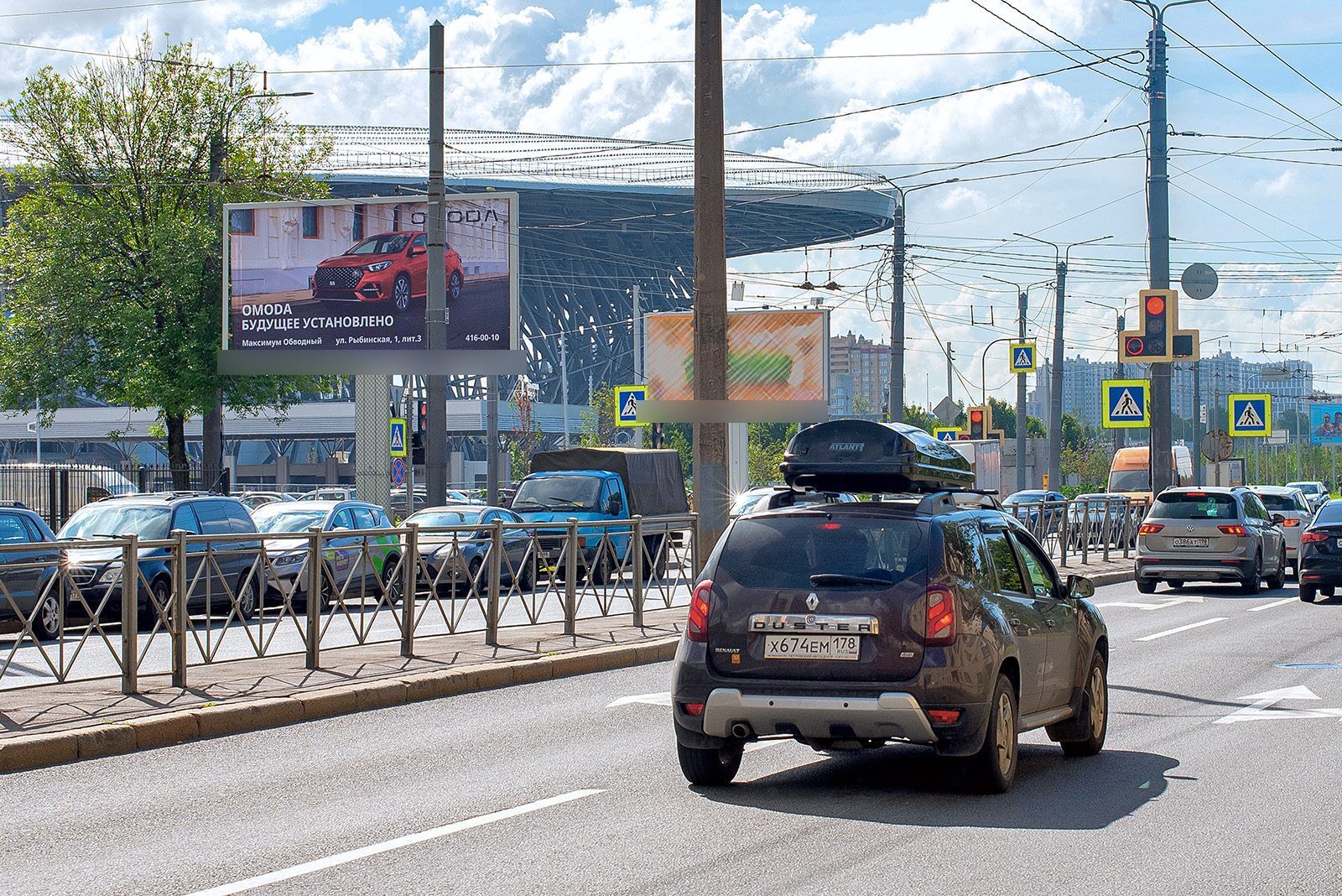 Фотография рекламного носителя, тип: Билборд 3x6, адрес: Гагарина пр-т., д.11 Х Кузнецовская ул., Санкт-Петербург, Россия. Сторона В №165172