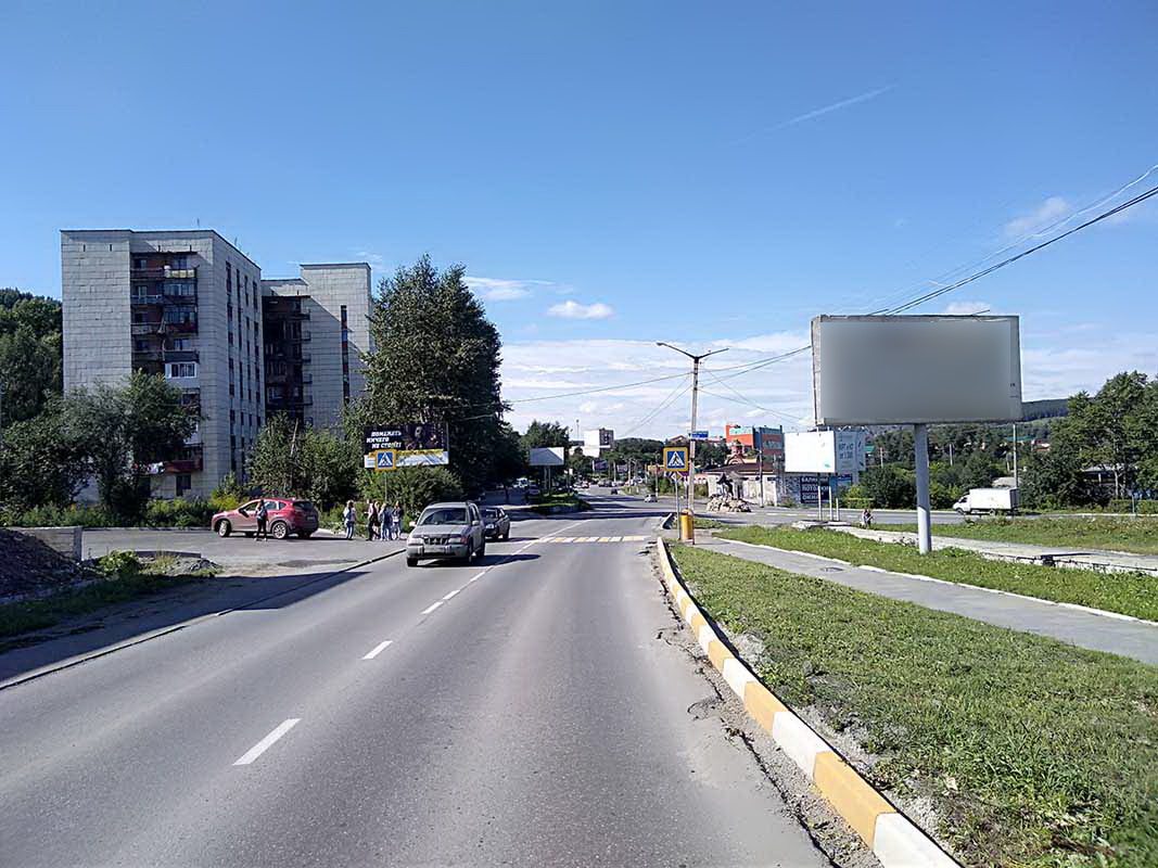 Фотография рекламного носителя, тип: Билборд 3x6, адрес: Таганайская ул. Х 30 лет Победы ул., Златоуст, Челябинская область, Россия. Сторона A №200481