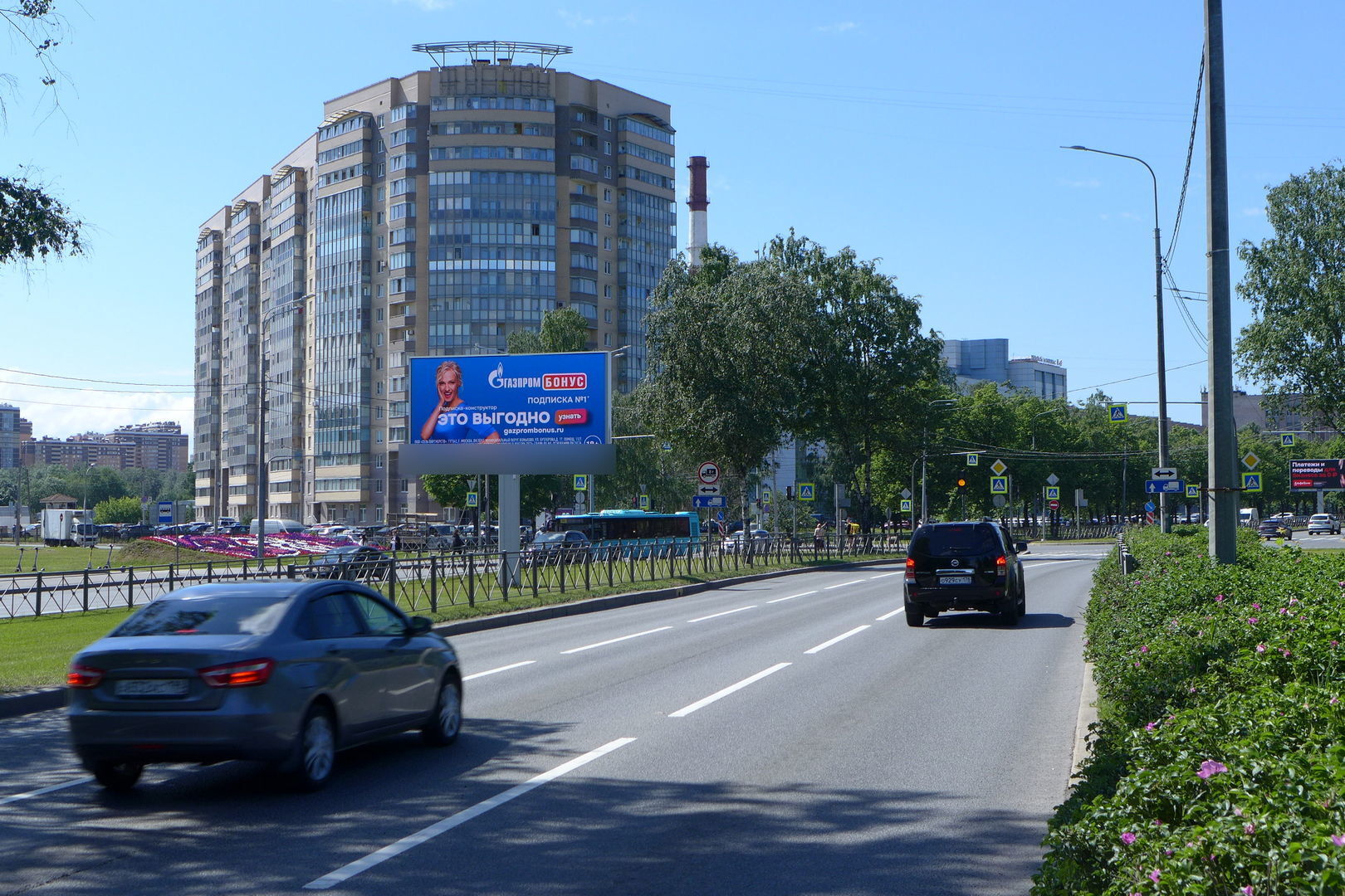 Фотография рекламного носителя, тип: Билборд 3x6, адрес: Непокоренных пр-т., д.53 Х Бутлерова ул., Санкт-Петербург, Россия. Сторона А1 №207714