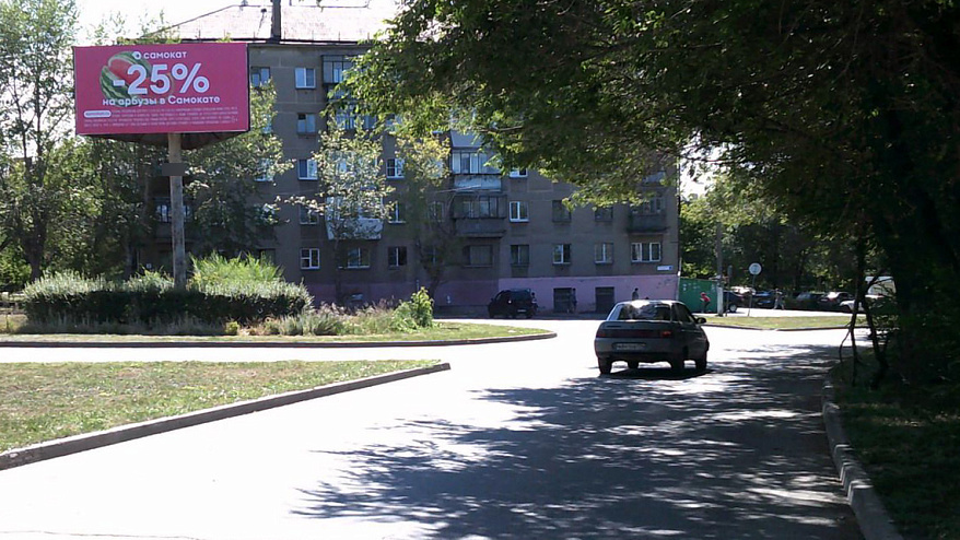 Фотография рекламного носителя, тип: Билборд 3x6, адрес: Вокзальная ул. Х Шишка ул., Магнитогорск, Челябинская область, Россия. Сторона A1 №199667