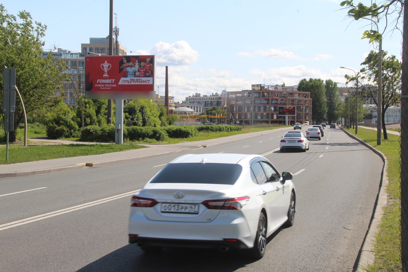 Фотография рекламного носителя, тип: Билборд 3x6, адрес: Песочная наб. Х Профессора Попова ул., д.48, Санкт-Петербург, Россия. Сторона Б №120326