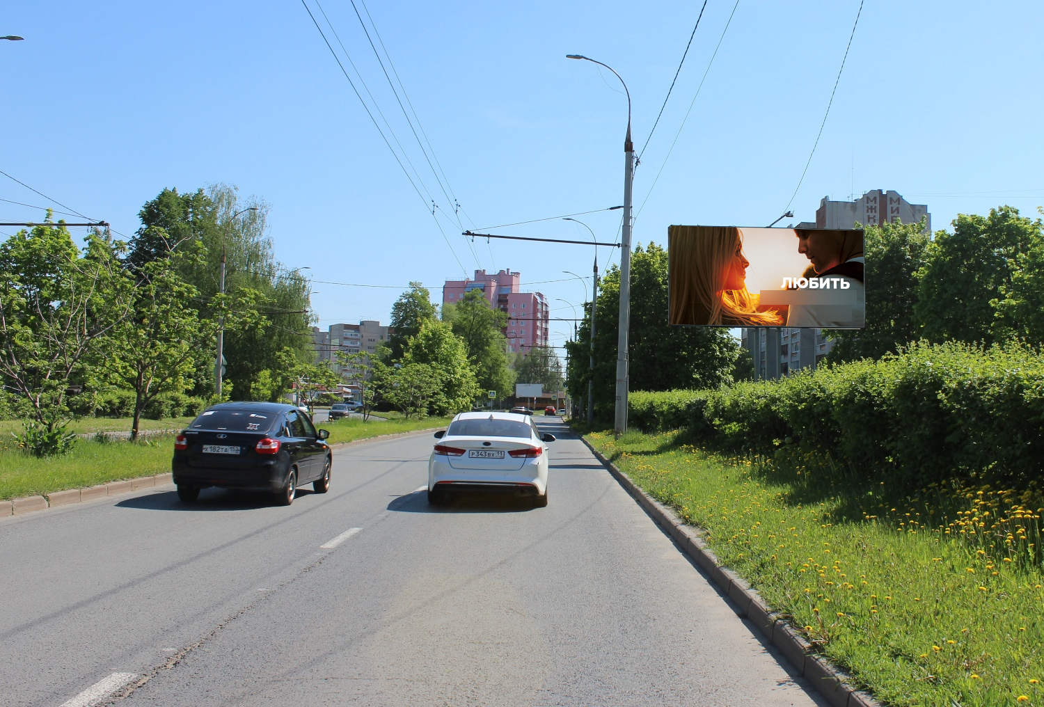 Фотография рекламного носителя, тип: Билборд 3x6, адрес: Комиссарова ул., д.6, Владимир, Владимирская область, Россия. Сторона А №840003