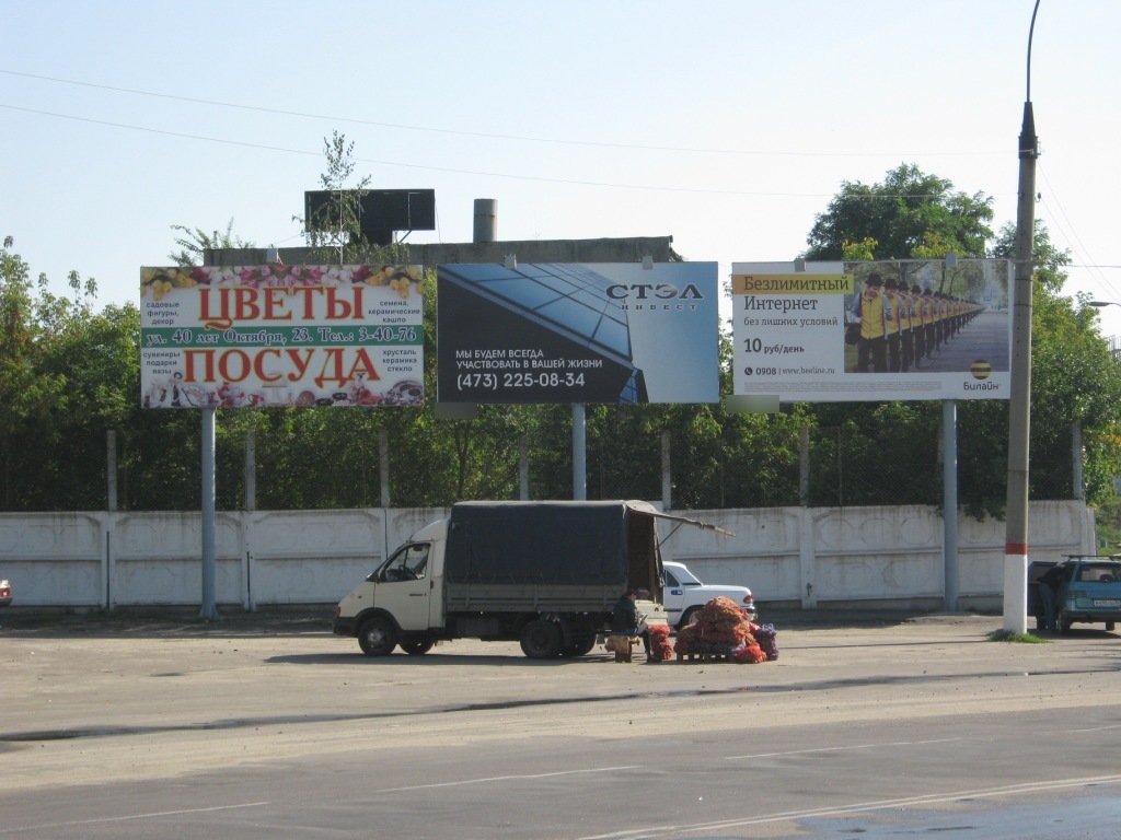 Фотография рекламного носителя, тип: Билборд 3x6, адрес: Лиски п., Коммунистическая ул., Воронеж, Воронежская область, Россия. Сторона А4 №259584