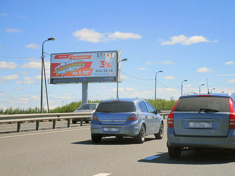 Фотография рекламного носителя, тип: Суперсайт 5x15, адрес: Выборгское ш., д.503, корп.2, Санкт-Петербург, Россия. Сторона В №164329