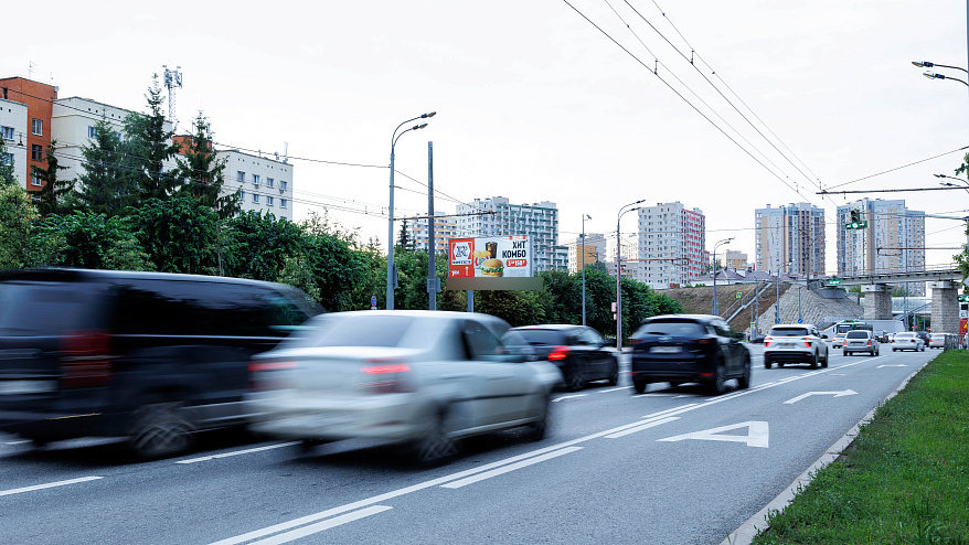 Фотография рекламного носителя, тип: Билборд 3x6, адрес: Оренбургский Тракт, д.2 Х Даурская ул., Казань, Республика Татарстан, Россия. Сторона B №761382