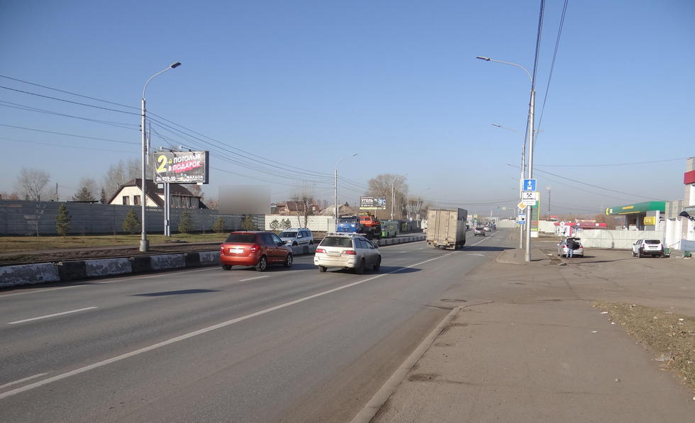 Фотография рекламного носителя, тип: Билборд 3x6, адрес: Калинина ул., д.91, Красноярск, Красноярский край, Россия. Сторона B №210448