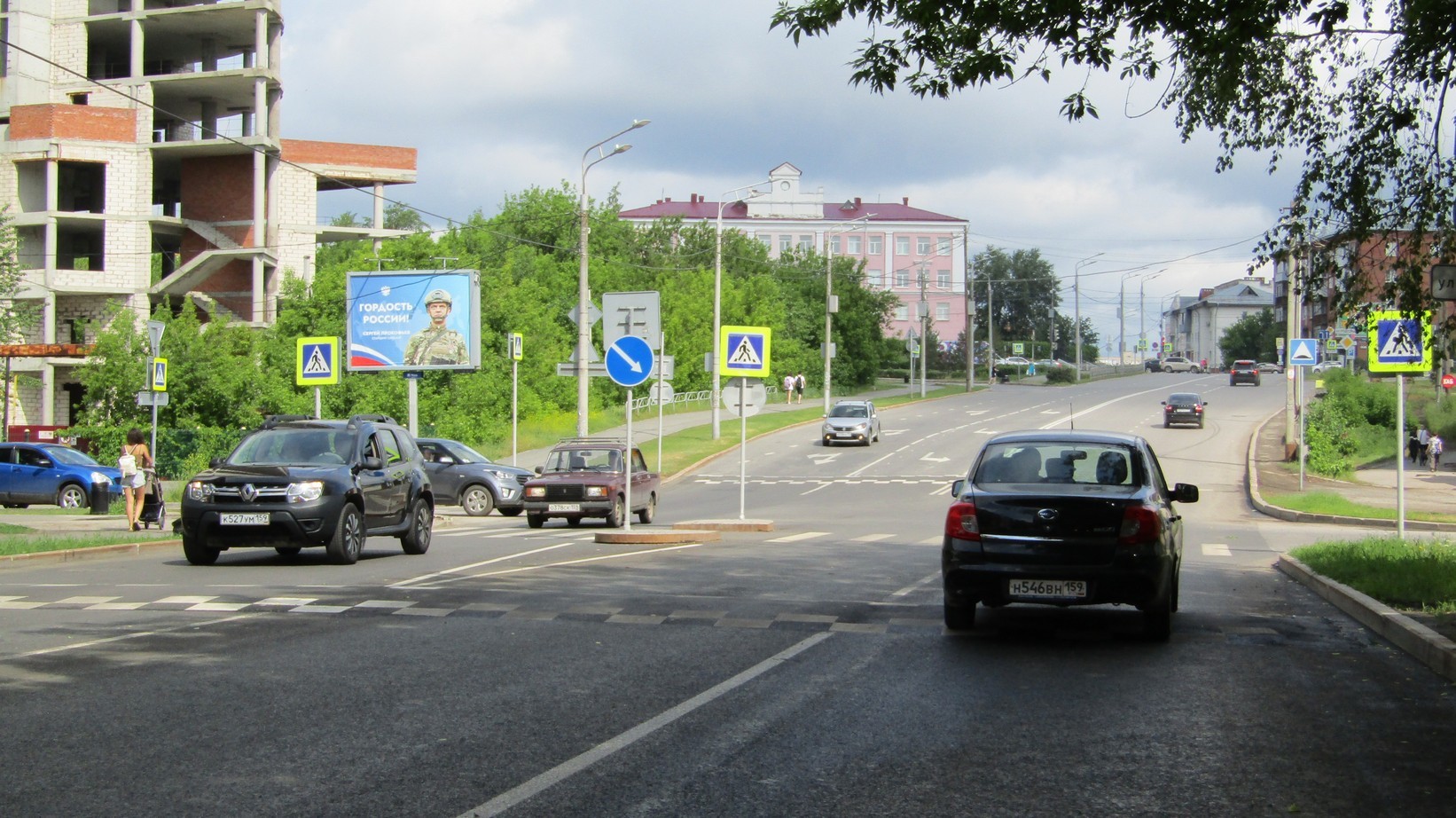 Фотография рекламного носителя, тип: Ситиборд 2.7x3.7, адрес: Плеханова ул. Х Грузинская ул., Пермь, Пермский край, Россия. Сторона Б №743748