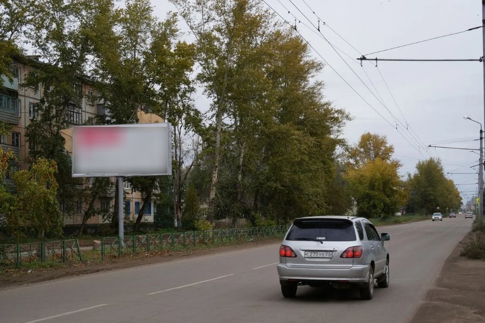 Фотография рекламного носителя, тип: Билборд 3x6, адрес: Алтайская ул., д.169, Рубцовск , Алтайский край, Россия. Сторона В №1044630