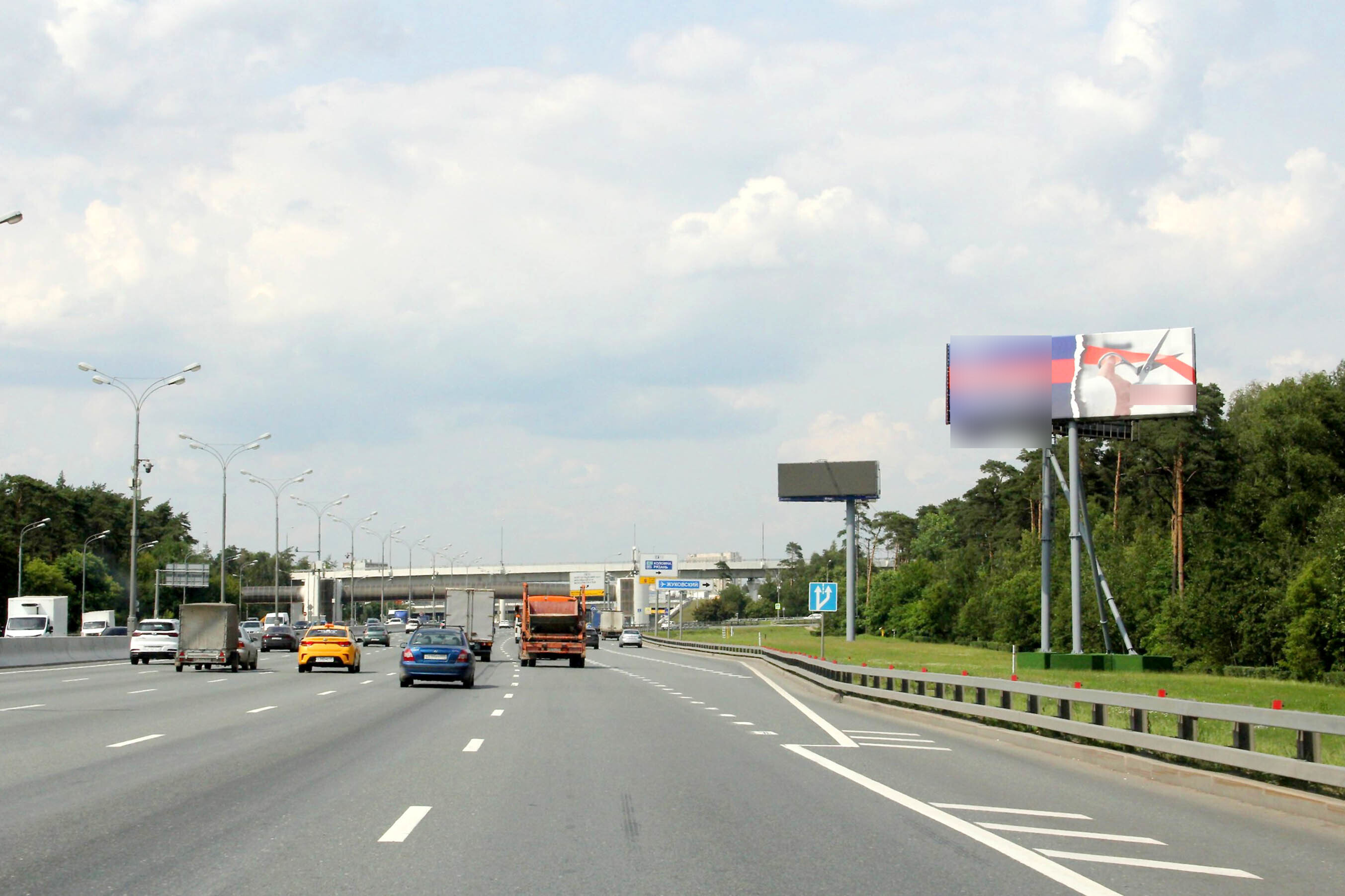 Фотография рекламного носителя, тип: Суперсайт 5x15, адрес: МКАД, 10 960м, Котельники, Московская область, Россия. Сторона А №113282