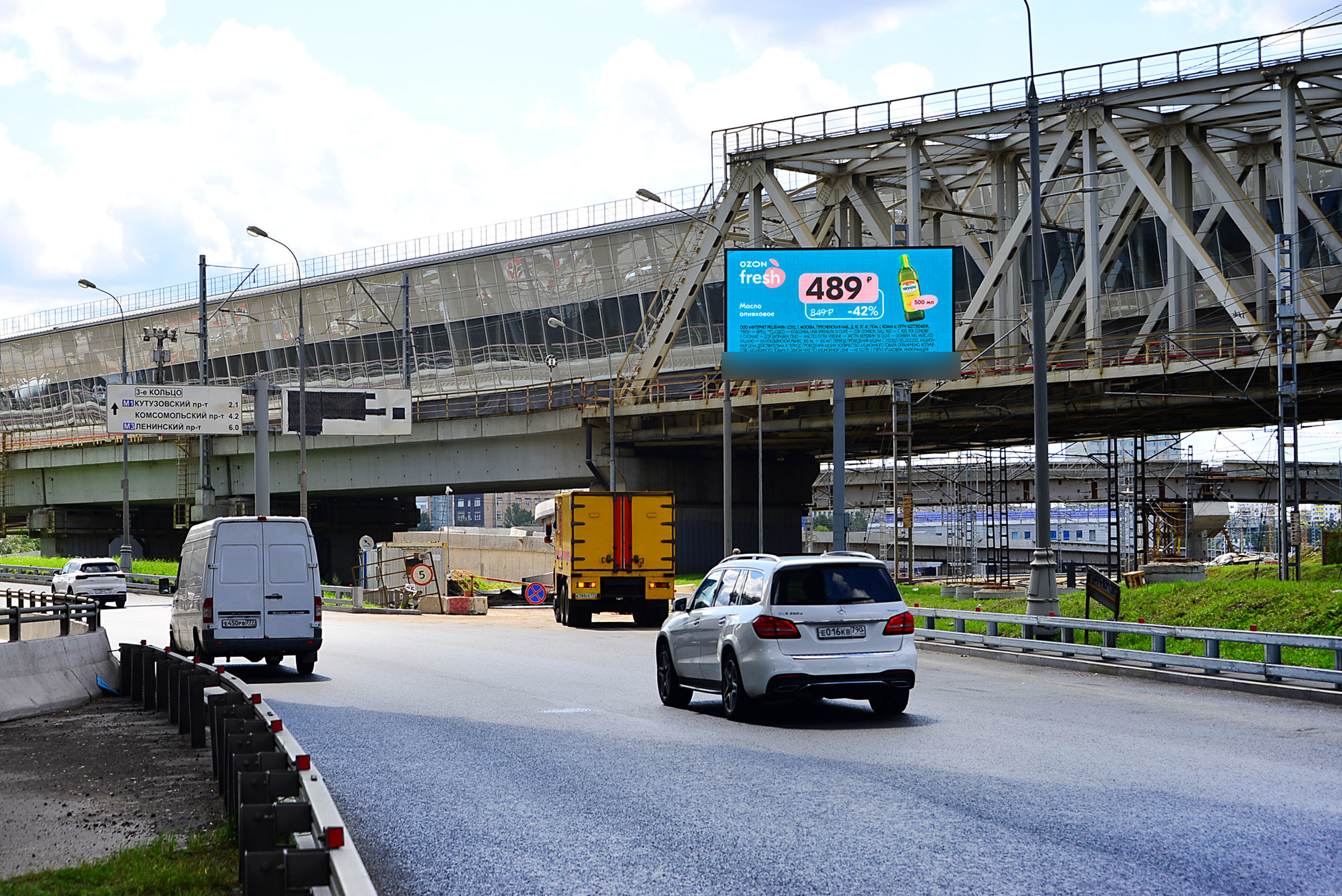 Фотография рекламного носителя, тип: Билборд 3x6, адрес: ТТК запад Х 1-м Красногвардейский пр-зд., Москва, Россия. Сторона А1 №638912