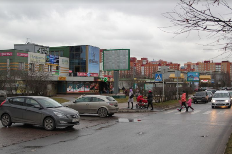 Фотография рекламного носителя, тип: Ситиборд 2.7x3.7, адрес: Московская ул., д.9, Всеволожск, Ленинградская область, Россия. Сторона Б №546124