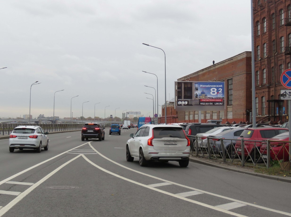 Фотография рекламного носителя, тип: Билборд 3x6, адрес: Синопская наб. X Красного Текстильщика ул., д.10-12, лит.О, Санкт-Петербург, Россия. Сторона А №106150