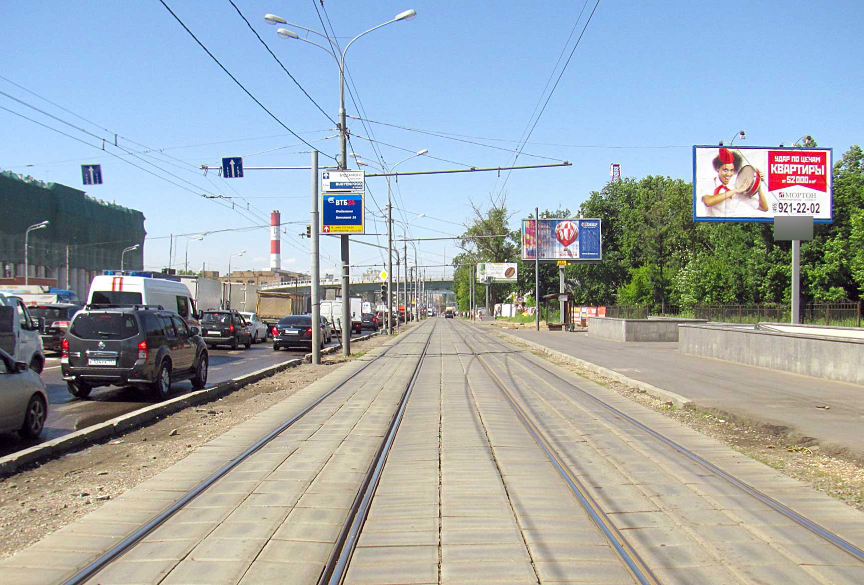 Фотография рекламного носителя, тип: Билборд 3x6, адрес: Энтузиастов ш., д.46/2, Москва, Россия. Сторона A №14353