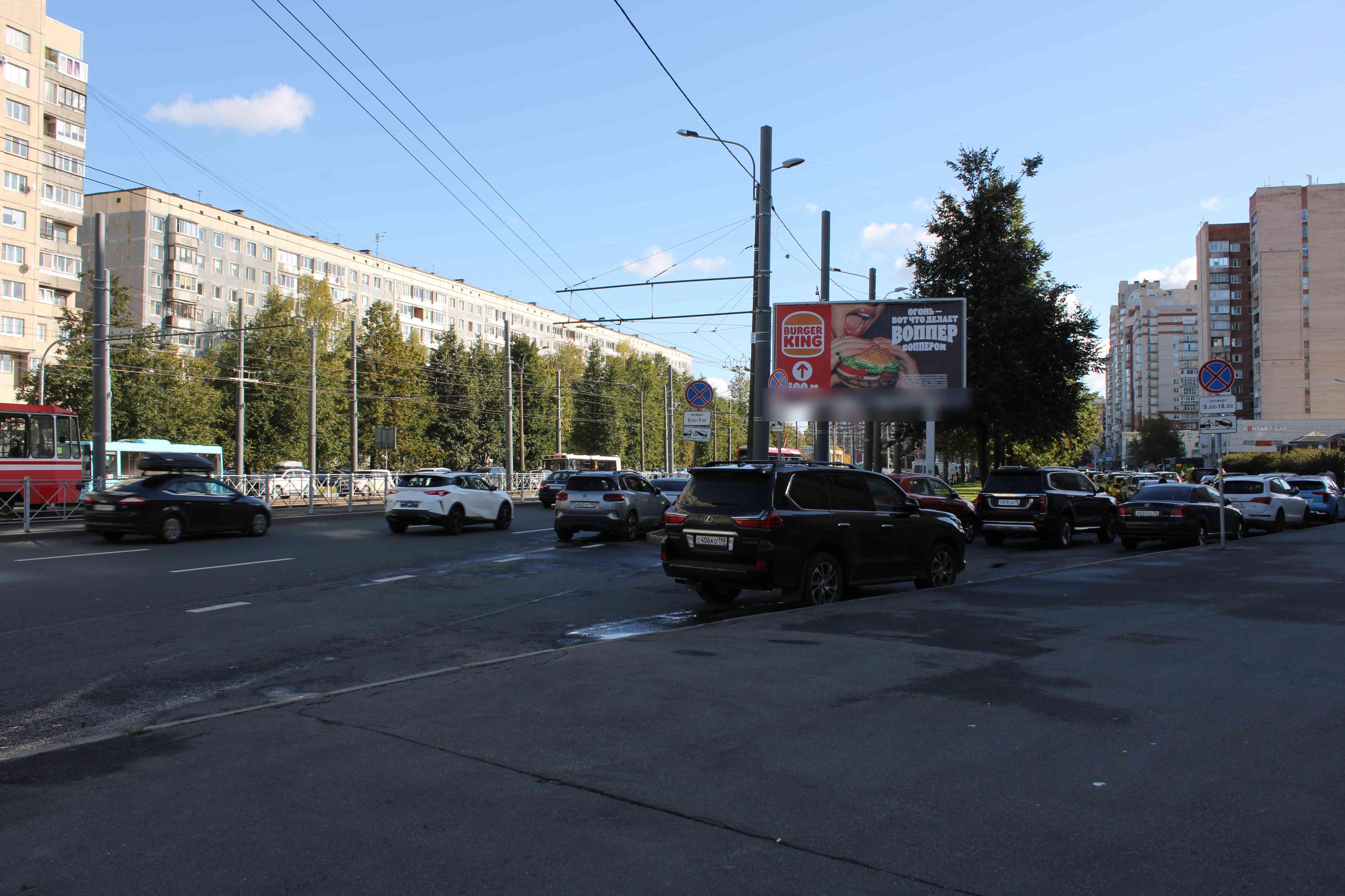 Фотография рекламного носителя, тип: Билборд 3x6, адрес: Просвещения пр-т., д.21, Санкт-Петербург, Россия. Сторона А №207723