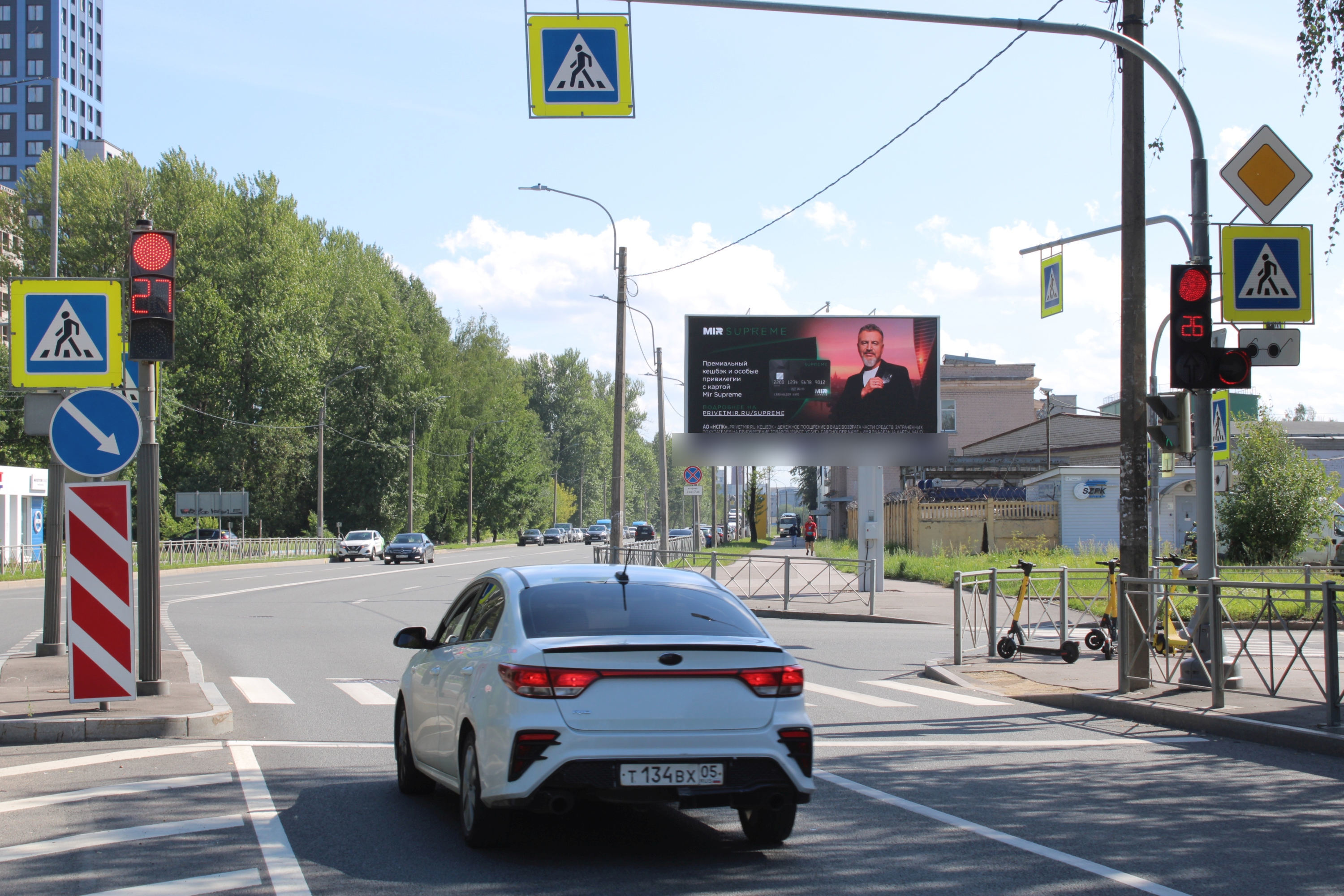 Фотография рекламного носителя, тип: Билборд 3x6, адрес: Полюстровский пр-т., д.70 Х Новолитовская ул., Санкт-Петербург, Россия. Сторона А1 №706902