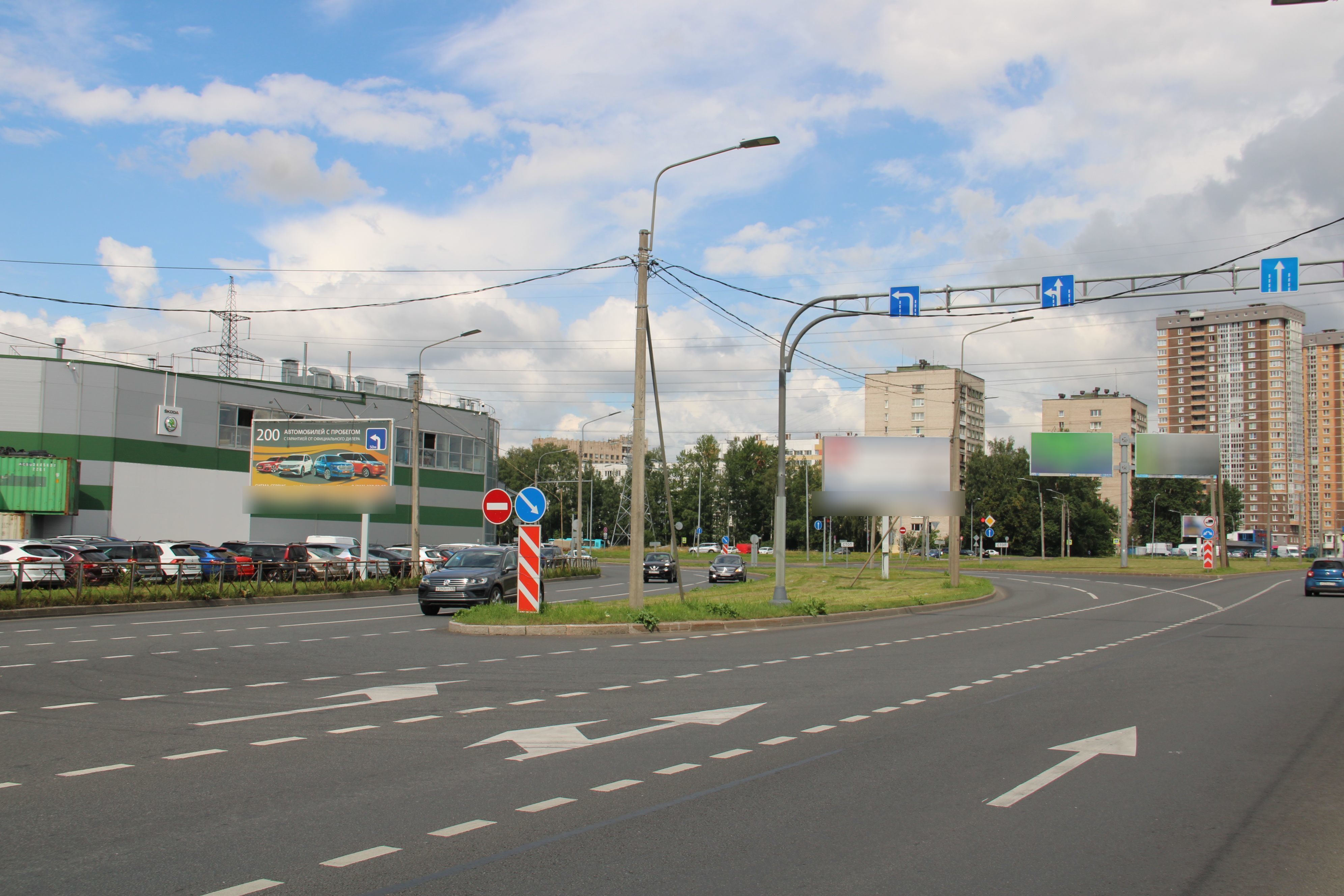 Фотография рекламного носителя, тип: Билборд 3x6, адрес: Энергетиков пр-т. Х Маршала Блюхера пр-т., д.69, поз.1, Санкт-Петербург, Россия. Сторона Б №121416