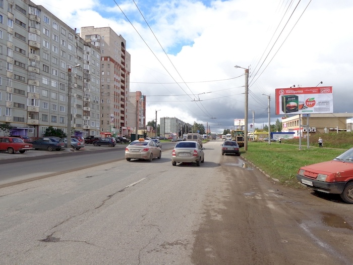 Фотография рекламного носителя, тип: Билборд 3x6, адрес: Юровская ул., д.11, Киров, Кировская область, Россия. Сторона A №161262