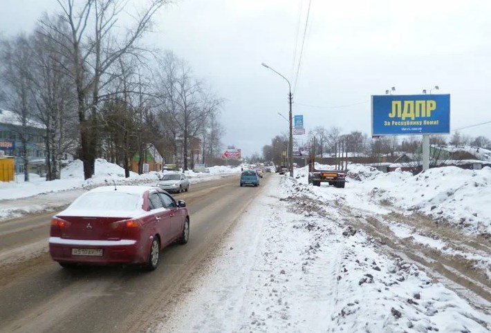 Фотография рекламного носителя, тип: Билборд 3x6, адрес: Северная ул. X Школьная ул., д.37, Сыктывкар, Республика Коми, Россия. Сторона А №1331272