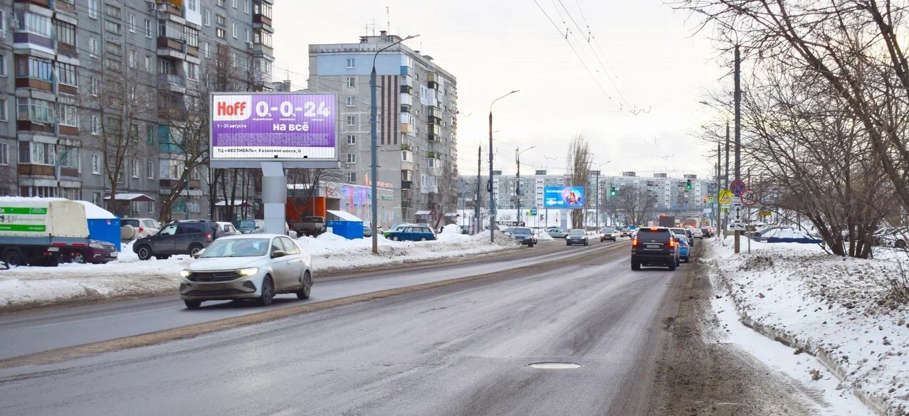 Фотография рекламного носителя, тип: Билборд 3x6, адрес: Пролетарская ул., д.3, поз.2, Владимир, Владимирская область, Россия. Сторона B1-B3 №1349118