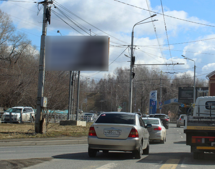 Фотография рекламного носителя, тип: Билборд 3x6, адрес: Мира пр-т. Х Д.Ключевская ул., д.24, Томск, Томская область, Россия. Сторона А №1332722