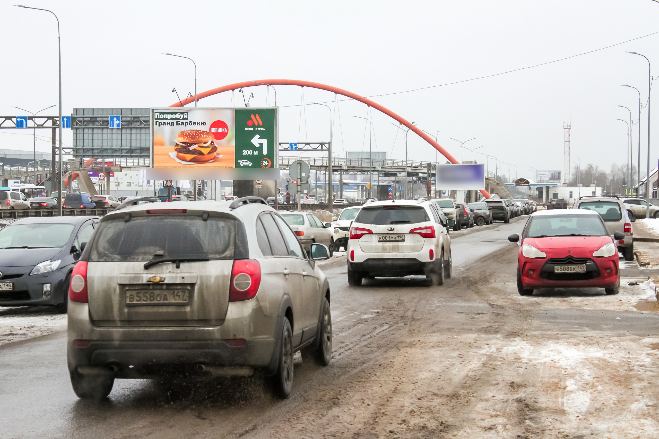 Фотография рекламного носителя, тип: Билборд 3x6, адрес: Таллинское ш., от СПб КАД 50м, Санкт-Петербург, Россия. Сторона А №757051