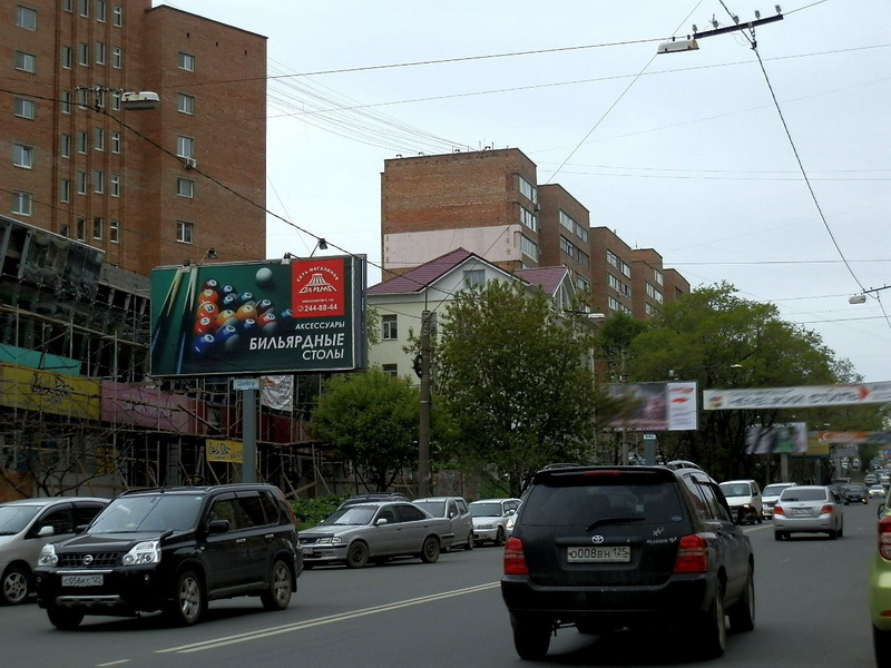Фотография рекламного носителя, тип: Билборд 3x6, адрес: Океанский пр-т., д.98, Владивосток, Приморский край, Россия. Сторона Б №88928