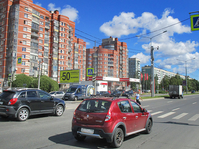 Фотография рекламного носителя, тип: Билборд 3x6, адрес: Северный пр-т., д.20, корп.2, Санкт-Петербург, Россия. Сторона B №168819